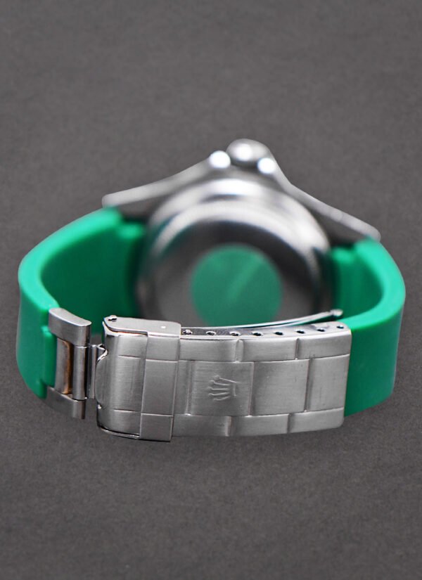 Rolex Submariner No Date Ref 5513 on Green Rubber Strap with Rolex Buckle 5513 - Image 5