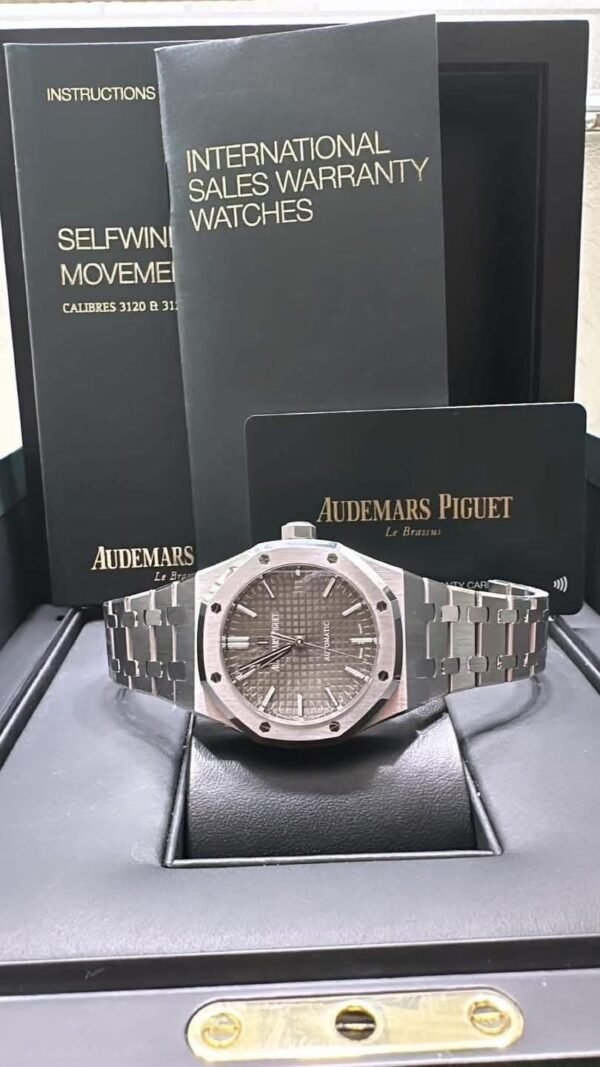A P Royal Oak 15450ST Ruthenium Dial 37mm