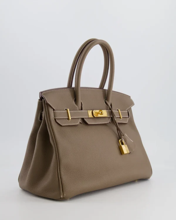 Hermès Birkin 30cm Retourne in Etoupe Togo Leather with Gold Hardware - Image 5