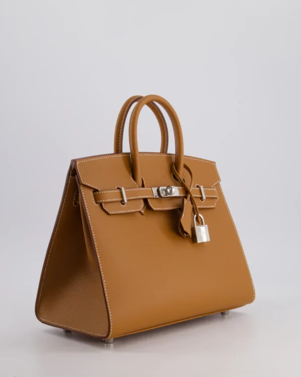 HOLY GRAIL* Hermès Birkin 25cm Sellier Bag in Gold Epsom Leather with Palladium Hardware - Image 3