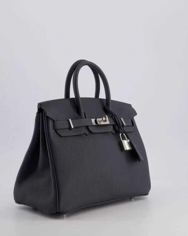 Hermès Birkin 25cm Retourne Bag in Gris Misty Togo Leather with Palladium Hardware - Image 5