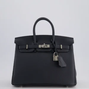 Hermès Birkin 25cm Retourne Bag in Gris Misty Togo Leather with Palladium Hardware