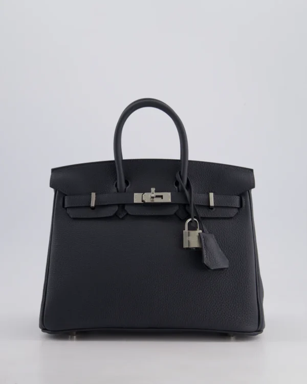 Hermès Birkin 25cm Retourne Bag in Gris Misty Togo Leather with Palladium Hardware
