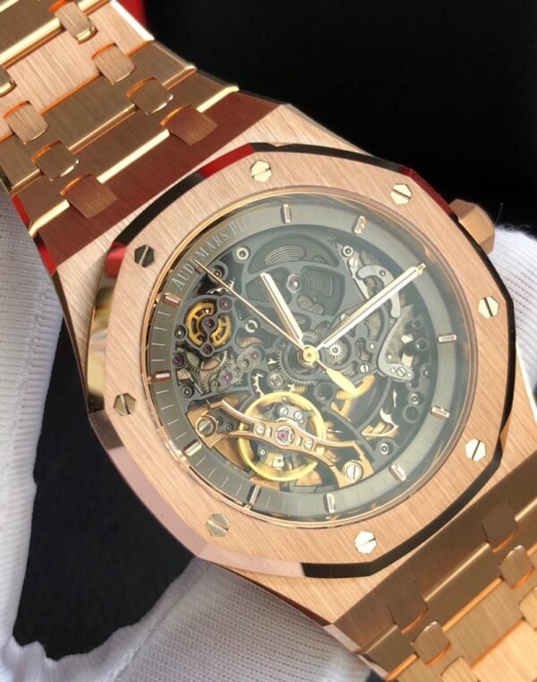 Royal Oak Double Balance Wheel Rose Gold Openworked Skeleton - Image 6