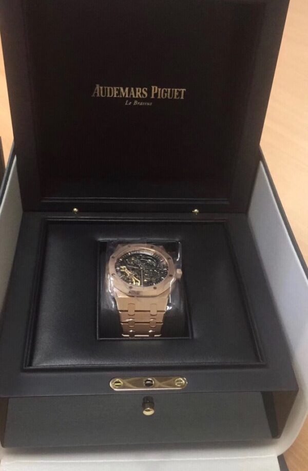 Royal Oak Double Balance Wheel Rose Gold Openworked Skeleton - Image 5
