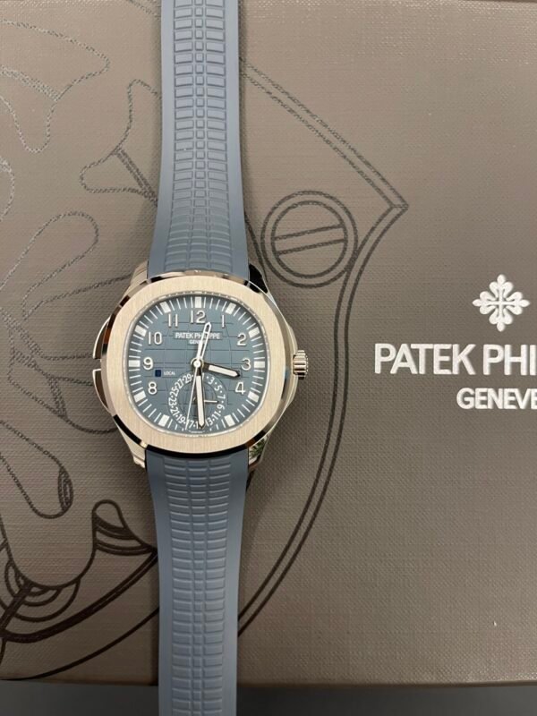 PATEK PHILIPPE AQUANAUT TRAVEL TIME IN 18ct WHITE GOLD MODEL 5164G-001