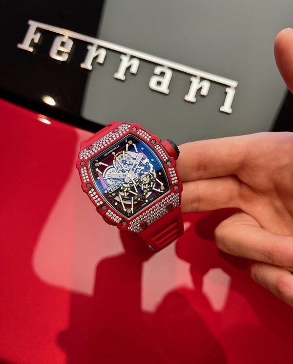 RICHARD MILLE Red Rafa diamond CASE MODEL RM35-02