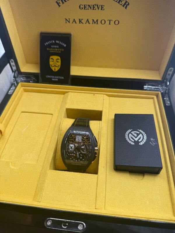 Back again! Franck Mullër Satoshi Nakamoto $btc chronograph. Only 100 produced. Perfect for CryptO whales and $btc maxis. - Image 3