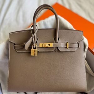Birkin 25 Etoupe with Gold hardware Epsom leather Sellier | Y stamp 2020
