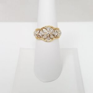 Elegant 18k White Gold Natural GIA Certified Diamond Engagement Ring